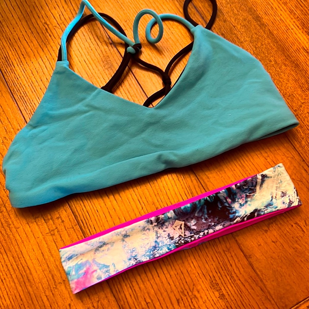Ivivva sports bra and headband